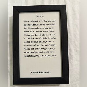 Petal Lane F. Scott Fitzgerald Quote Home Decor